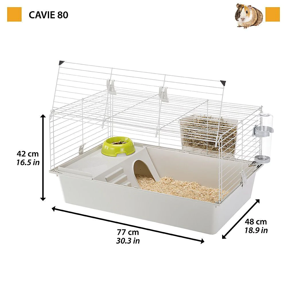 Ferplast Cage Pour Cochons D'Inde Cavie 80 4 Ferplast Cage Pour Cochons D'Inde Cavie 80 – Image 2