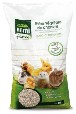 Hami Form Litière Végétale De Chanvre Pour Rongeurs