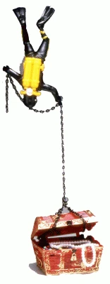 Sandimas Plongeur Avec Trésor (diffuseur)