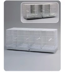 Mgz Alamber Cage Pour L'Élevage Couleur Argentée