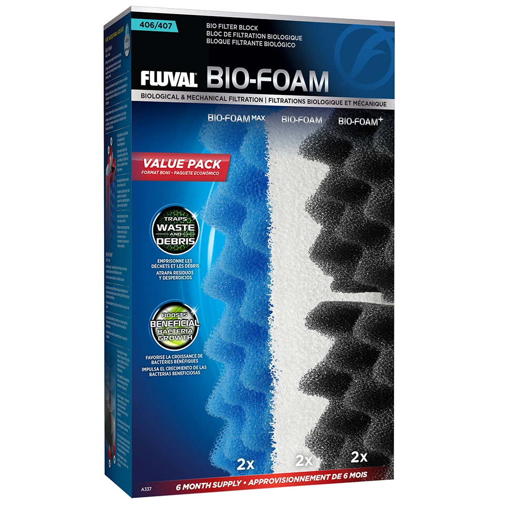 Fluval 407 Bio-Foam Pack 6 Mois 3 Fluval 407 Bio-Foam Pack 6 Mois