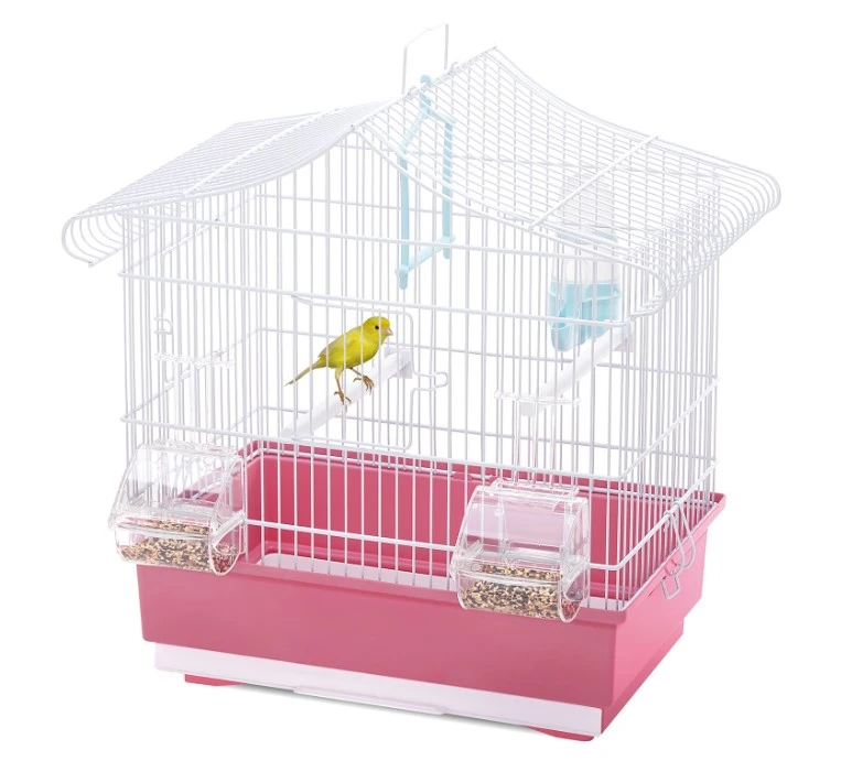 Imac Cage Oiseaux Blanc-rosa 3 Imac Cage Oiseaux Blanc-rosa
