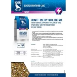 Beyers Growth Energy Moulting Mix -Magasin De Fournitures Pour Animaux De Compagnie beyers gem growth energy moulting mix 4kg 2 6389c51531320