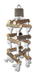 Nayeco Jouet Pour Oiseaux Natural Swing Escalier