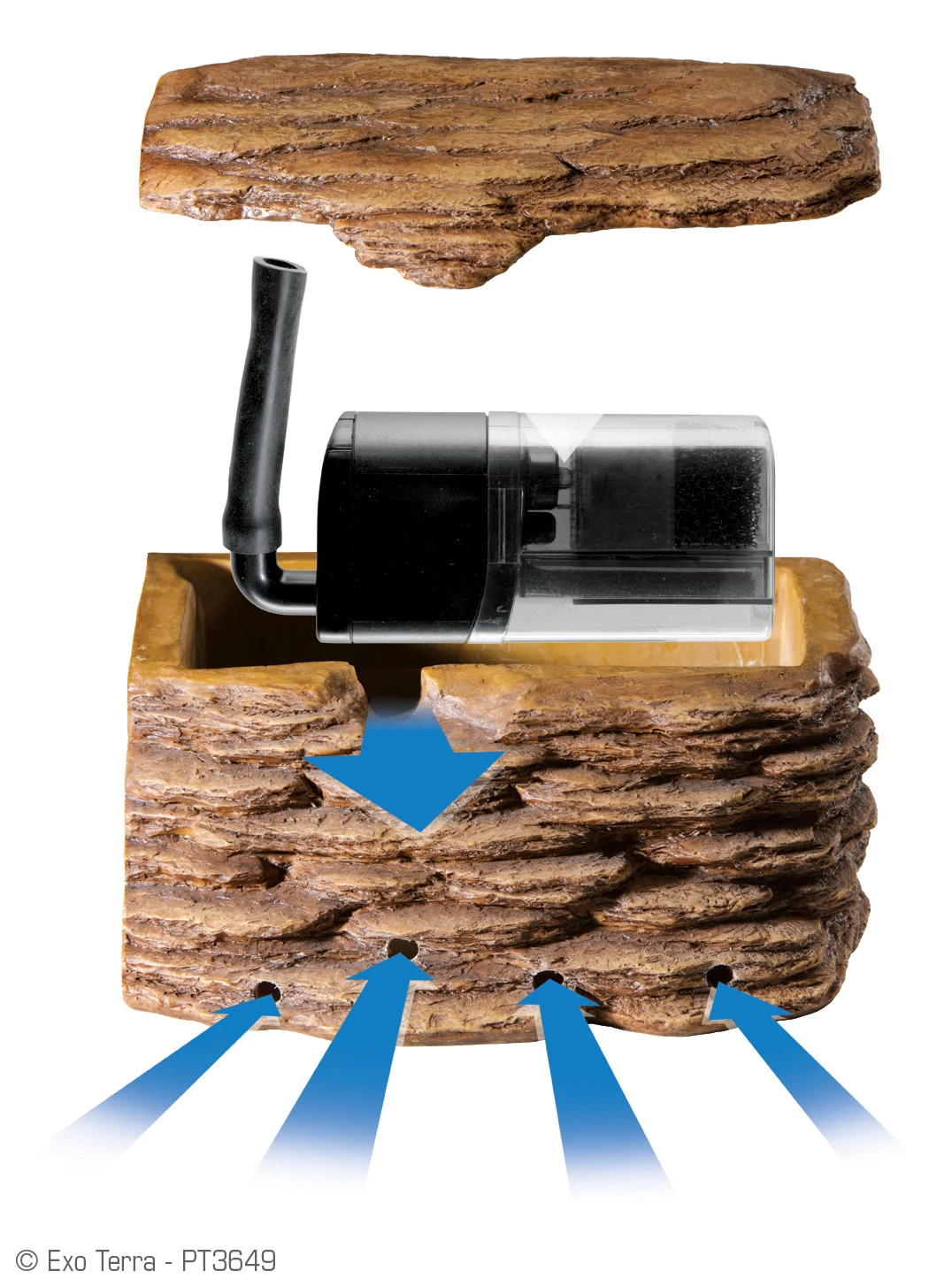 Exo Terra Filtre Et Rock Pour Tortue Turtle Cliff 4 Exo Terra Filtre Et Rock Pour Tortue Turtle Cliff – Image 2