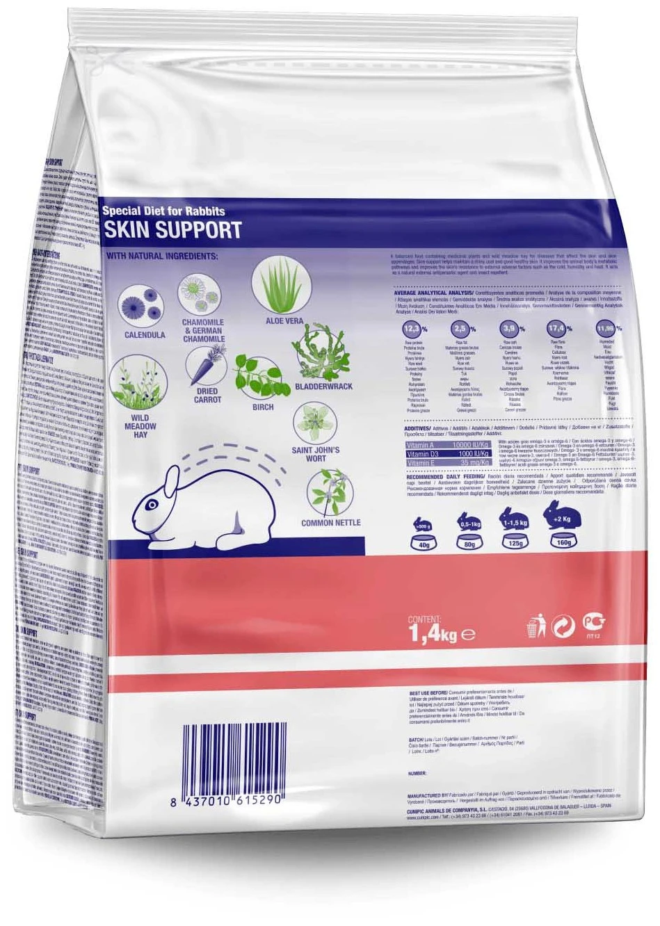 Cunipic Vet Line Lapins Skin Support 5 Cunipic Vet Line Lapins Skin Support – Image 3